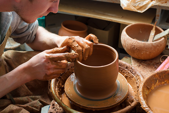 Atelier de poterie traditionnelle