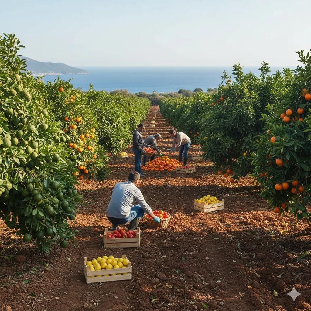 Cueillette saisonnière d’agrumes 🍊